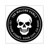 ハロウィーンスカル差出人住所 ラバースタンプ (インプリント)