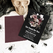 ハロウィーンスカル彼女は彼女のブーブライダルシャワーを見つけた 招待状