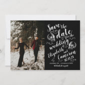 ハロウィーンスカル日付の保存 セーブザデート (正面)