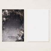 ハロウィーンスカル花イヤリングディスプレイカード (正面&裏面)