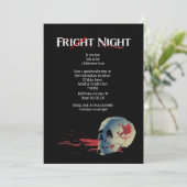 ハロウィーンスカル衣装パーティの招待状 招待状 (スタンド正面)