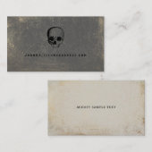 ハロウィーンスカル通話カード 名刺 (正面/裏面)