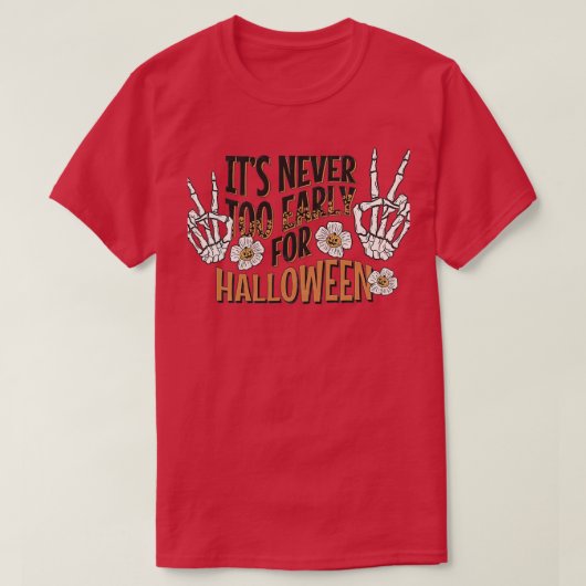 ハロウィーンスカル1 Tシャツ (デザイン正面)