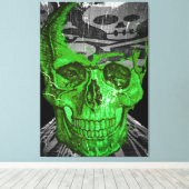 ハロウィーンスカル キャンバスプリント (インサイチュ (ウッドフロア))
