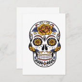 ハロウィーンスカル サンキューカード (正面/裏面)