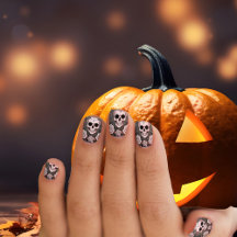 ハロウィーンスカル&バラ不気味ズダスティピンク