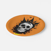 ハロウィーンスカル ペーパープレート (アングル)
