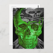 ハロウィーンスカル ポストカード (正面/裏面)