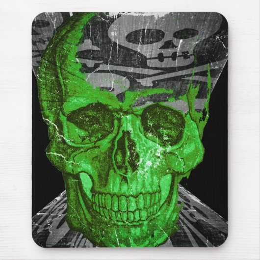 ハロウィーンスカル マウスパッド (正面)