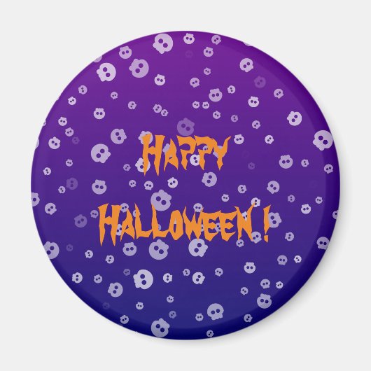 ハロウィーンスカル マグネット (正面)
