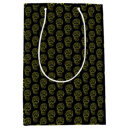 ハロウィーンスカル ミディアムペーパーバッグ (正面)