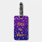 ハロウィーンスカル ラゲッジタグ (裏面縦)