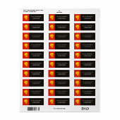 ハロウィーンスカル ラベル (フルシート)