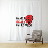 ハロウィーンスカル – 怖いハロウィーンを持つ タペストリー (インサイチュ)