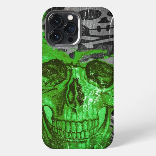 ハロウィーンスカル#4 iPhoneケース (裏面)