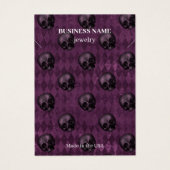 ハロウィーンスカルQRコードジュエリービジネスネックレス (正面)