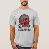 ハロウィーンスカルR Tシャツ (正面)