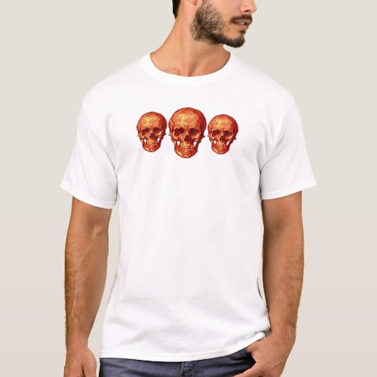 ハロウィーンスカルTシャツ Tシャツ (正面)