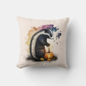 ハロウィーンスカンクとスパイダー クッション (正面)