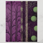 ハロウィーンスクラップブック紙と木の枝 (正面)