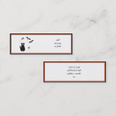 ハロウィーンスケルトンアニマルズ集団 スキニー名刺 (正面/裏面)