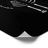 ハロウィーンスケルトンアニマルズ集団 ポスター (角)