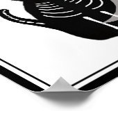 ハロウィーンスケルトンアニマルズ集団 ポスター (角)