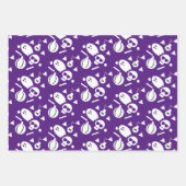 ハロウィーンスケルトンカボチャ不気味の散水 ラッピングペーパーシート (正面3)