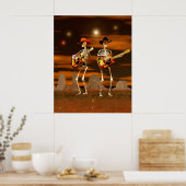 ハロウィーンスケルトンコンサート ポスター (キッチン)