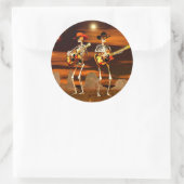 ハロウィーンスケルトンコンサート ラウンドシール (バッグ)