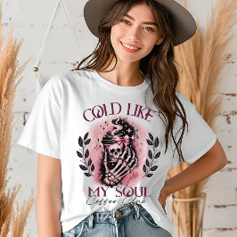 ハロウィーンスケルトンコーヒーおもしろい愛好家 トライブレンドＴシャツ