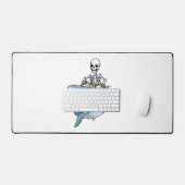 ハロウィーンスケルトンシャーク面白いハロウィーンギフト デスクマット (キーボード&マウス)