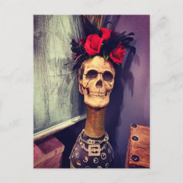 ハロウィーンスケルトンスカルはがき ポストカード