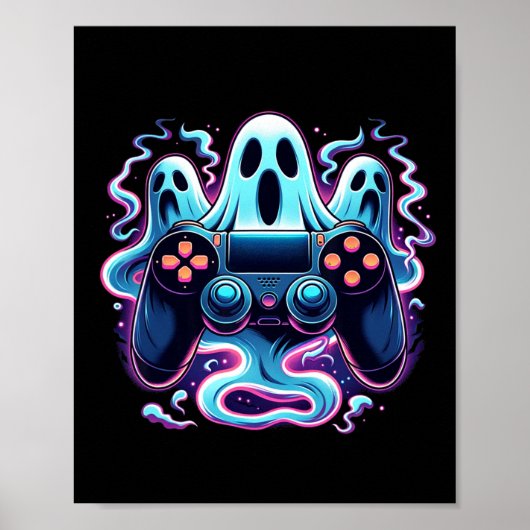 ハロウィーンスケルトンゾンビゲームコントローラミイラ ポスター (正面)