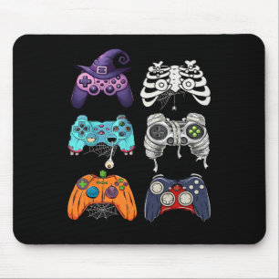 ハロウィーンスケルトンゾンビゲームコントローラミイラ マウスパッド