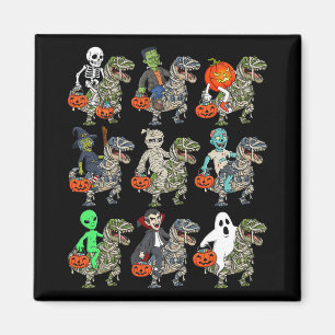 ハロウィーンスケルトンゾンビライディングミイラTレックスバンピ マグネット