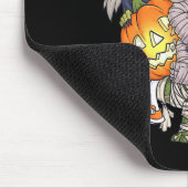 ハロウィーンスケルトンゾンビライディングミイラTレックス おもしろい マウスパッド (コーナー)