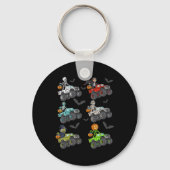 ハロウィーンスケルトンゾンビライディングモンスタートラックバン キーホルダー (裏面)