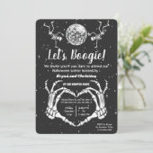 ハロウィーンスケルトンディスコボールレッツブギーパーティー 招待状 (スタンド正面)