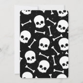 ハロウィーンスケルトンディスコボールレッツブギーパーティー 招待状 (裏面)