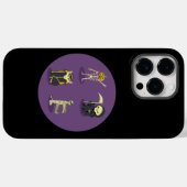 ハロウィーンスケルトンドラキュラミイラ死神 Case-Mate iPhoneケース (裏面 (横))