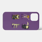 ハロウィーンスケルトンドラキュラミイラ死神 Case-Mate iPhoneケース (裏面 (横))