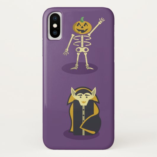 ハロウィーンスケルトンドラキュラミイラ死神 Case-Mate iPhoneケース (裏面)