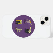 ハロウィーンスケルトンドラキュラミイラ死神 Case-Mate iPhoneケース (裏面 (横))