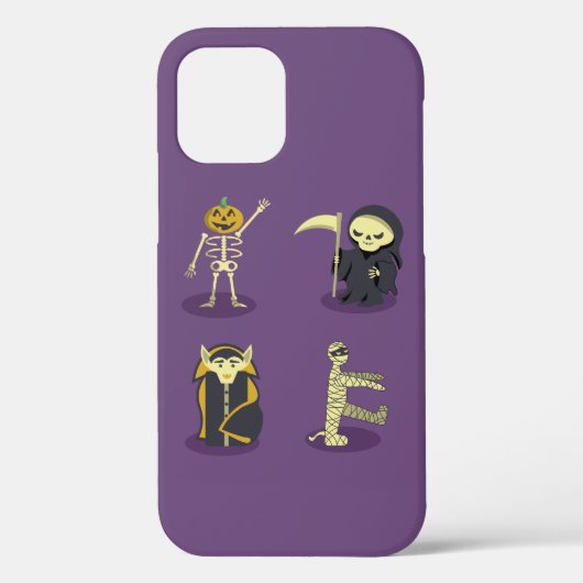 ハロウィーンスケルトンドラキュラミイラ死神 Case-Mate iPhoneケース (裏面)