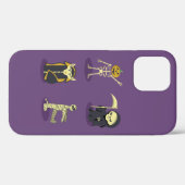 ハロウィーンスケルトンドラキュラミイラ死神 Case-Mate iPhoneケース (裏面 (横))