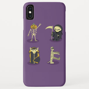 ハロウィーンスケルトンドラキュラミイラ死神 iPhone XS MAXケース