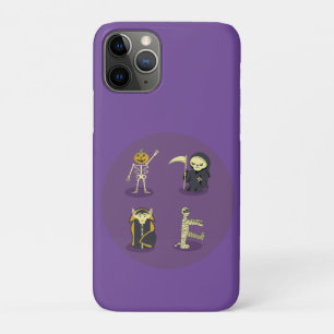 ハロウィーンスケルトンドラキュラミイラ死神 iPhone 11 PROケース