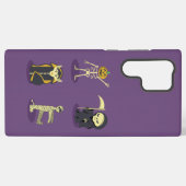 ハロウィーンスケルトンドラキュラミイラ死神 SAMSUNG GALAXYケース (裏面横)