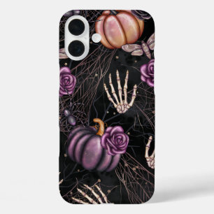 ハロウィーンスケルトンハンズカボチャバラ iPhone 16 PLUSケース